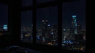 Rainy Night - Rain Sounds for Sleeping No Ads ️ - Dark Screen for Deep Sleep , Meditation , Study .