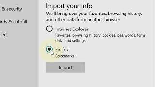 How To Import Firefox bookmarks To Edge In Windows 10