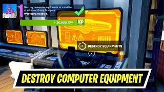 Fortnite - Epic Quest - Destroy Computer Equipment At Satellite Stations Or Corny Complex