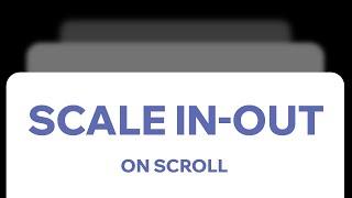 Scroll Effect - Scale In-Out | Wix Studio