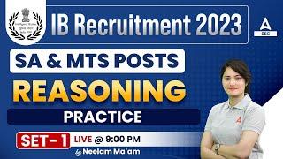 IB Security Assistant & MTS | Reasoning by Neelam Gahlot | Practice set -1