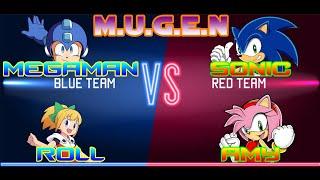 MUGEN - Megaman & Roll V.S. Sonic & Amy