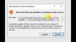 แก้ไข EXCEL เปิดไม่ได้แจ้งเตือนความปลอดภัย