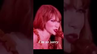 Taylor Swift Apologizes to singer Gayle during concert #shorts  #taylorswift #erastour