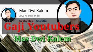 Gaji youtubers Mas Dwi Kalem dengan 25 ribu subscribe