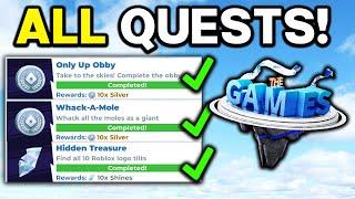 ALL QUESTS TUTORIAL!! (Roblox The Games)