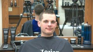 Faded clipper cut: Old fashioned brush cut. Barber Tutorial with Greg Zorian