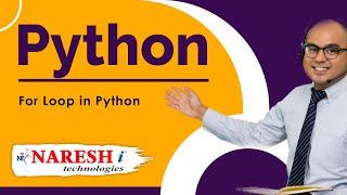 Python Tutorials | For Loop in Python | Python Tutorial for Beginners