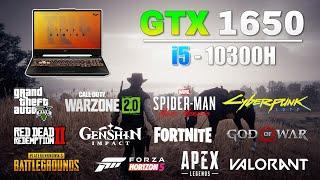 Asus TUF F15 Gaming - i5 10th gen 10300H + GTX 1650 Laptop Gaming Test in mid 2023