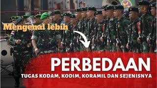 PERBEDAAN TUGAS KODAM, KODIM, KORAMIL DAN SEJENISNYA