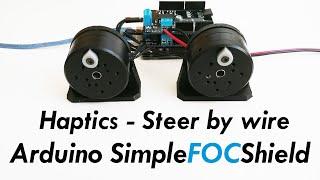 Arduino Field Oriented Control (FOC) Haptic control example - SimpleFOCShield