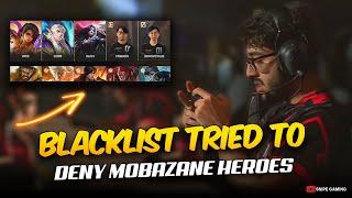 REMEMBER WHEN BLACKLIST TARGET BAN MOBAZANE HEROES in M3 BUT THEN THIS HAPPENED. . . 