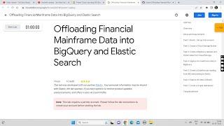 [Updated] Offloading Financial Mainframe Data into BigQuery and Elastic Search || Lab Solution