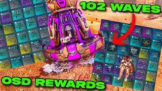 WAVE 102 OSD Rewards in Ark Survival Ascended!! INSANE LOOT, 1000s of Element, Blueprints, Etc