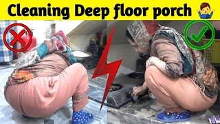 Floor Deep cleaning vlog ️ | Desi Cleaning Vlog || Kishwar vlogs