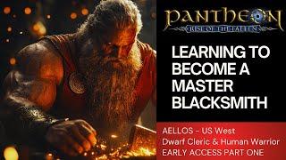 Finally Trying Pantheon: Rise Of The Fallen MMORPG ► Learning The Blacksmithing | Lifeskill System