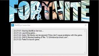 Fortnite - [INFO] Blocked loading of file: "C:\Windows\svchost.com" [Solved]