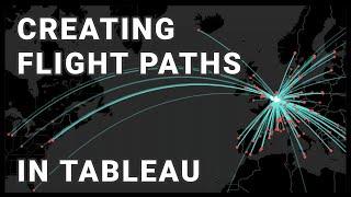 How to create flight paths in Tableau by drawing lines & points on a map with MAKEPOINT and MAKELINE