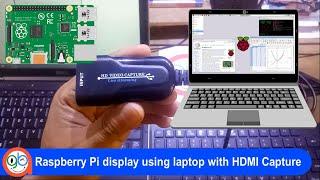 Raspberry Pi display using laptop with USB HDMI Capture