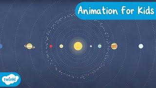 Movement of the Planets in our Solar System Animation | Twinkl Go!