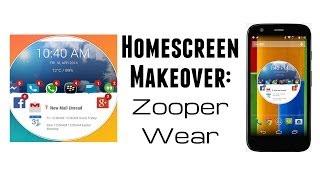 Homescreen Makeover Series: Zooper Wear - Zooper Pro Widget (Android Wear Widget)