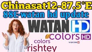 chinasat 12 @ 87.5° east!!Watan HD new Tp @Watan HD latest update 2024