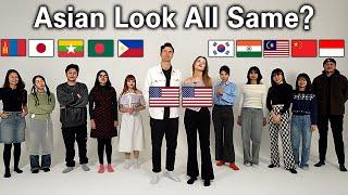 American Guess 10 Asian's Nationality! l Do You Think They Look All the Same?