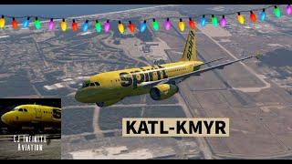 X-Plane 11 - VATSIM - Baby Bus  A319 - Nimbus KATL - Atlanta to Myrtle Beach