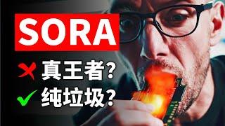 纯 垃 圾？！SORA全功能测评 此视频帮你怒省$200美元 OpenAI视频生成模型SORA测试 文生视频 图生视频 视频生视频转绘 storyboard故事板（脚本）功能演示