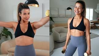 Full Body Dumbbell Strength & Standing Pilates Abs