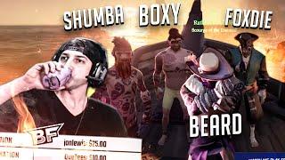 The *GREATEST* BATTLE in SEA OF THIEVES!! 4 STREAMERS 1 SERVER! - BoxyFresh