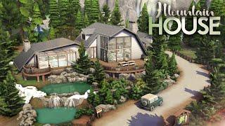 MOUNTAIN FAMILY HOME || 3 Bdr + 3 Bth House with Hotspring || The Sims 4: Speed Build [NO CC]