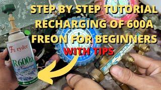 How to Repair Refrigerator Recharging 600A Refrigerant | FULL TUTORIAL