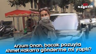 Arzum Onan, bacak pozuyla Ahmet Hakan'a gönderme mi yaptı?