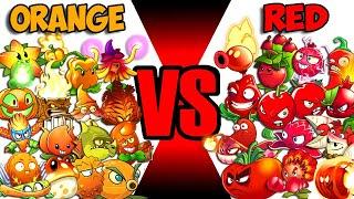 Team ORANGE vs RED - Which Plant Team's NOOB? - PvZ 2 Team Plant Vs Team Plant