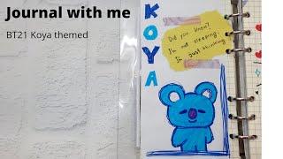 Journal with me. BT21 Koya part 1.      RyanAfreenZara