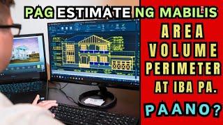 PAANO MAG ESTIMATE NG MABILIS NG MGA  BAHAY AT GUSALI SA BLUEBEAM REVU.FAST ESTIMATION STEP BY STEP.