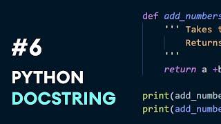 #6: Python Docstrings | Python Best Practices
