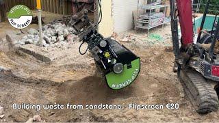 Screening building waste from sandstone (2024)