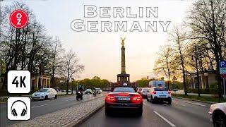 BERLIN - Germany  4K Driving Tour | Alexanderplatz, Potsdamer Platz, Brandenburg Gate, West-Berlin