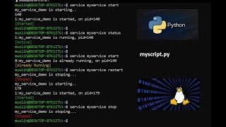 How to run python script using service in linux