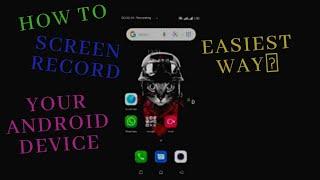 How To Screen Record Your Android Device | Easiest Way | Using Itel A56