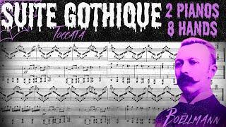 2 pianos 8 hands: Toccata from Suite gothique by Boëllmann (scrolling score)