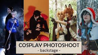 | Backstage | Cosplay photoshoot | Genshin Impact, Rise of the Guardians, Mob Psycho 100