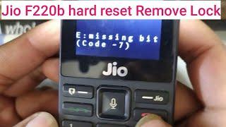 Jio phone (LYF)F220B) hard reset and Remove phone Lock %