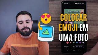 COMO COLOCAR UM EMOJI EM UMA FOTO