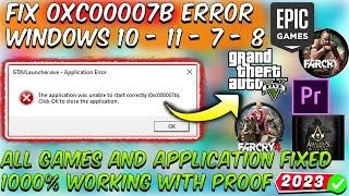 How To Fix 0xc00007b Error Windows 10/11/8/7 Every Games & Apps 2024️  | GTA 5,Epic Games,FC4,FC3