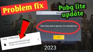 server is busy please try again error code restrict area problem fix ! pubg lite crash problem 2023