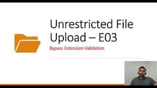 File Upload 03 | Blacklist Validation