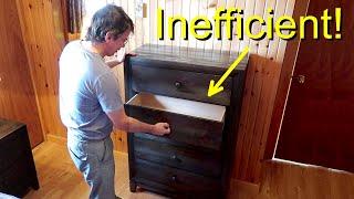 Inefficient dresser vs. a homemade one